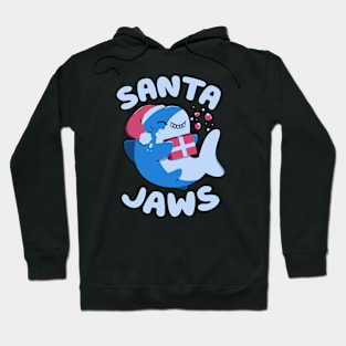 Santa Jaws Xmas Shark by Tobe Fonseca Hoodie